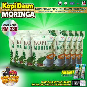 KOPI DAUN MORINGA MATCHA LATTE COMBO 8 PACK
