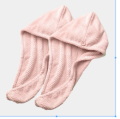 Thick Double Layer Absorbent Quick Dry Non-Shedding Women's Hair Cap Cute Adult Bath Cap for Home Use Hair Towel Accessory. 