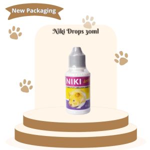 Vitamin Pertumbuhan Hamster Marmot Landak mini NIKI DROPS 30ML