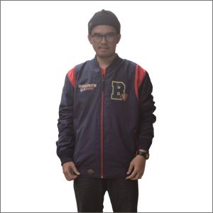 Ballpets Jaket Pria Varsity Bomber Taslan Ukuran L XL