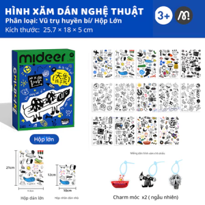 Đồ chơi Hình xăm tạm thời cho bé (Hộp lớn)- Mideer Naturally Playful Tatoo Stickers Deluxe Edition