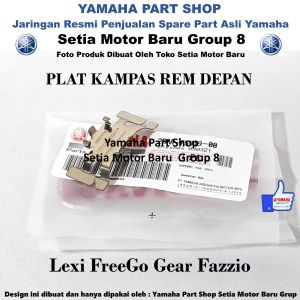 Plat Kampas Support Pad Rem Depan Lexi FreeGo Gear Fazzio Asli Yamaha