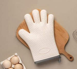 VIVOLILV 💥50%OFF💥พร้อมส่ง ถุงมือซิลิโคน กันความร้อน ถุงมือเตาอบ/ไมโครเวฟ กันลื่น มี 6 สี