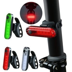 NEXTYOO Có thể sạc lại Đèn hậu xe đạp Chống thấm nước Đèn hậu LED Đèn xe đạp Ánh sáng trắng Siêu sáng Đèn xe đạp phía sau Đi xe đêm