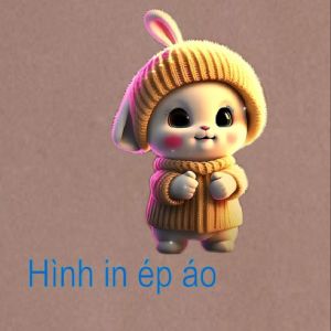 Hình ủi ép nhiêt in áo-Hình in áo tại nhà-Hình Thỏ Con  3D66 in áo rất đẹp-ủi trực tiếp lên vảiáo bằng bàn ủi bàn làhình thiết kế-MAJESTIC.CLO-luck