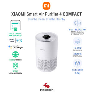 [Local Warranty]★ XIAOMI Air Purifier 4 Series 4 Pro | 4 | 4 Lite | 4 Compact | OLED Screen Display Control by Smartphone App