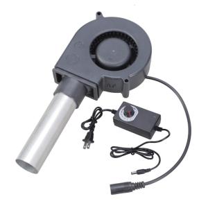 Adjustable Speed 12V Blower Fan 5500RPM High CFM For Firewood Stove Ventilation Outdoor Campings Metal Duct Compatible