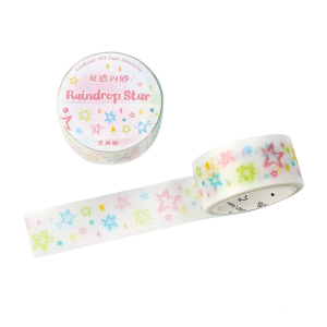 Cartoon Aesthetic Adhesive Tape PET Decorative Tape Craft Supplies for Scrapbooking Journal Photo Album Wrapping 20mmx3m