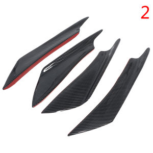 🔥🔥🔥fenglin 4Pcs Carbon Fiber Car Bumper Fin Canard Splitter Diffuser Spoiler Air knife