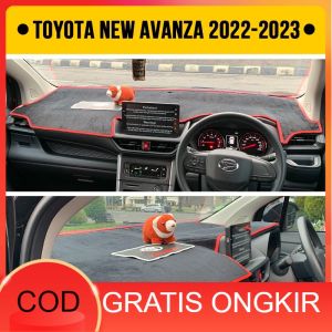 Car interior Dashboard accessories TOYOTA NEW VELOZ 2022-2023 Bahan Bludru Halus Lembut Tidak Bikin Silau Best Car Accessories For Dashboard in Indonesia Alas taplak tutup pelindung dasbor mobil mewah