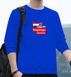 Bisa COD Sweater Pria Wanita 17 Agustus Hut RI Kaos Dirgahayu Indonesia Sweter Garuda Pancasila Nkri