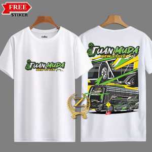 kaos anak motif bus tuan muda jb5 usia 1-12 tahun bahan catton combed30s
