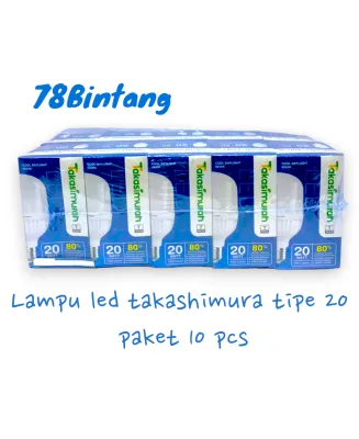 Lampu LED 20 watt paket 10pcs - bohlam TAKASHIMURAH tipe 20 isi 10pcs - lampu MURAH