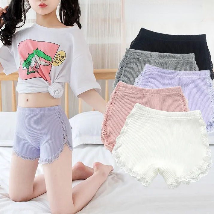 Girl Safety Pants Cotton Underwear Kids Shorts Soft Breathable