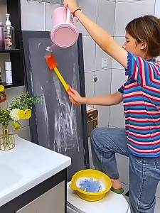 2 trong 1 cửa sổ màn hình bàn chải vệ sinh hai mặt squeegee không tháo gỡ Cửa sổ lưới dụng cụ vệ sinh với móc