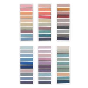 6 Pcs Aesthetic Stickier Note Index Tabs Memos Pad Simple Notepads Colorful Stickier Notes School Office Supplies