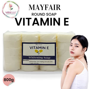 Vitamin E Soap Original Whitening Moisturizing Anti-aging By Mayfair 800 grams  Round Soap Smooth Glowing  Skin Refreshed Cleansed Skin Mibellebeautyneeds Store