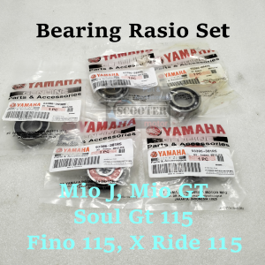 Paket Bearing Rasio Set 54P Yamaha Mio J GT Xride Fino Soul GT 115 Kualitas original Presisi awet tidak bunyi laher lahar as pully roda (Bisa Cod)