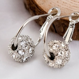 Crystal Ball Earrings Colorful Diamond Lucky Beads Lymphatic Detox Earrings  Earrings