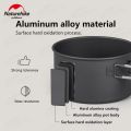 Naturehike Portable Outdoor Tableware Set 4 in 1 Aluminum Alloy Pot Storage Ultralight Glamping Tableware Cookware Set Travel Camping Hiking Picnic Cooking Pot Kettle Sets Heavy Duty Original Nature Hike. 