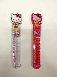 (Msia Stock) Creative 2In1 Hello Kitty Comb & Pen Kids Party Gift Stationery Gifts Toys Toy KT Ball Pen Mainan Alat Tulis Sikat