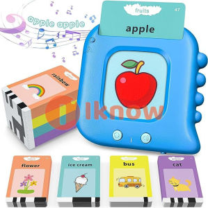 I know Talking Flash CardsKids Toddler Flash Cards with 224 Sight WordsMontessori ToysAutism Sensory ToysSpeech Therapy ToysLearning Educational Toys Gifts for Age 1 2 3 4 5 Years Old Boys and Girls