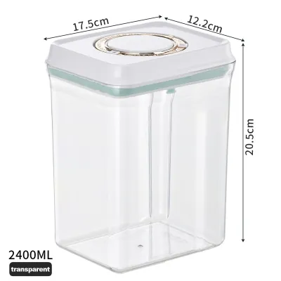 Maxcook Press-type Formula Container with Scoop Sealed Moisture-proof Formula Storage Box Precision Dispensing Formula Container with Small Scraper