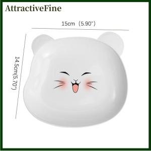 AttractiveFine 1 cái đáng yêu gấu thực phẩm lưu trữ khay trái cây sấy khô Snack tấm món khai vị phục vụ Platter cho Đảng kẹo Pastry Nuts món ăn