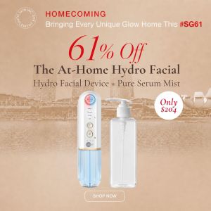 Skin Inc SG61 Exclusive | Hydro-Facial Power Duo | Hydro-Facial Device + Pure Serum Mist 250ml | For Deep Cleansing Pore Control and Long-lasting Hydration | 61% OFF