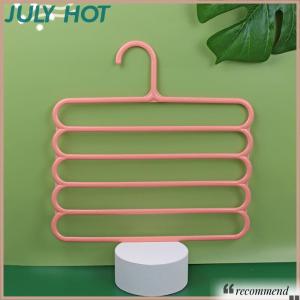 [JULYHOT] ที่แขวนเสื้อผ้าที่แขวนกางเกงขายาวที่เก็บของในตู้เสื้อผ้าที่แขวนผ้าเช็ดตัวผ้าพันคอ5ชั้นจัดระเบียบ