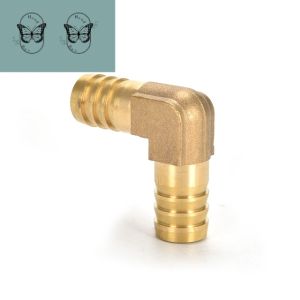 CGdailyToolsMix Brass Hose Barb Fitting Equal L Shape Adapter Fuel Connector 6mm 8mm 10mm 12mm 14mm 16mm
