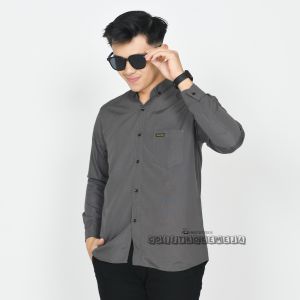 GDISTRO Kemeja Laki laki dewasa polos lengan panjang warna coksu terbaru 2025