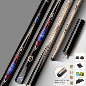 INVUI ชุดหัวคิวโต๊ะพูล J01 2ชิ้นขนาดเล็กพร้อมเคส-สำหรับชุด8ลูกและสนุ๊กเกอร์ชุดเทพแห่งสงคราม LP ของจีน