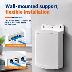 ZOERAX 1 In 5 Out Gigabit PoE Extender 1000Mbps PoE Repeater IP66 Waterproof Network Switch for CCTV IP Camera NVR