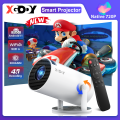 XGODY Gimbal 3 Android 11.0 มินิสมาร์ทโปรเจคเตอร์แบบพกพา 4KถอดรหัสNative 720P 300 ANSI 180 ° การหมุนฟรีรองรับอัตโนมัติแนวตั้งKeystoneโฮมเธียเตอร์. 