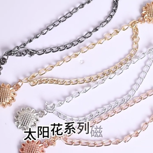 3 Pcs Quần Clip Hoa Từ Quần Áo Clip Có Thể Điều Chỉnh Khóa Từ Tính Với Chuỗi Cho trang trí quần áo