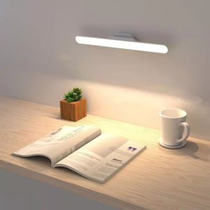 Vimite Hanging Magnetic Led Reading Light Touch Study Table Lamp USB Rechargeable Eye Protection 3-Color Dimming Desk Lamp Mirror Makeup Lamp for Room Bedroom Cabinet Student Dormitory Lighting Warm White