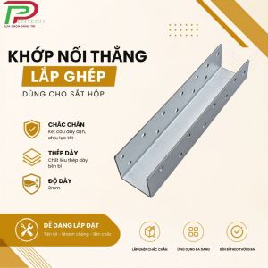 Bát U Kết Nối Sắt Hộp | U Nối 2 Thanh Sắt Hộp | Phụ Kiện Liên Kết Khung Sắt Chắc Chắn Dễ Lắp Đặt