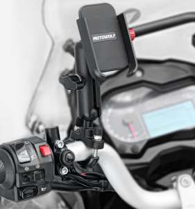Giá Đỡ Điện Thoại Chống Trượt Motowolf gắn  Chân Kính  và Ghi đông cao cấp