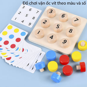 Đồ Chơi Gỗ Vặn Ốc Vít Giáo Dục Nhận Biết Màu Sắc Và Số Đếm Mới Nhất 2025