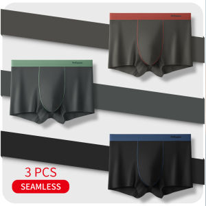CMENIN 3Pcs Liền Mạch Quần Lót Nam Võ Sĩ Gói Quần Short Quần Lót Mềm Mại Tái Sinh Cellulose Innerwear Gợi Cảm Quần Lót Nam Boxer Nam Ngắn MR6026