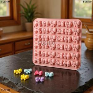 [COD] FUSHI0 Khuôn silicon nơ với 6 hình dạng khác nhau khuôn kẹo mềm sô cô la 36 khoang cho cupcake nơ bánh đường thủ công