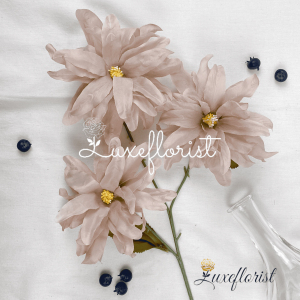 ￼Bunga Dahlia Tangkai Panjang Cabang 3 artificial Bunga Imitasi kain untuk Hiasan dekorasi rumah cafe kamar dan wedding atau dekorasi pelaminan artificial palsu kain premium termurah