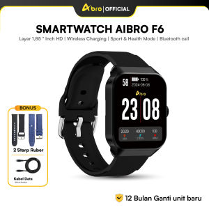 ( PROMO SPECIAL ) AIBRO F6 Smartwatch | NFC Support | Bluetooth Call | Custom Wallpaper | Fitur Notifikasi