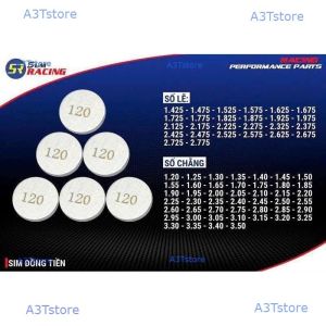 Sim đồng tiền hot cams ( SỐ CHẴN ) chống lún hàng nhật đủ size xe Winner / Sonic / Raider / Satria / FX