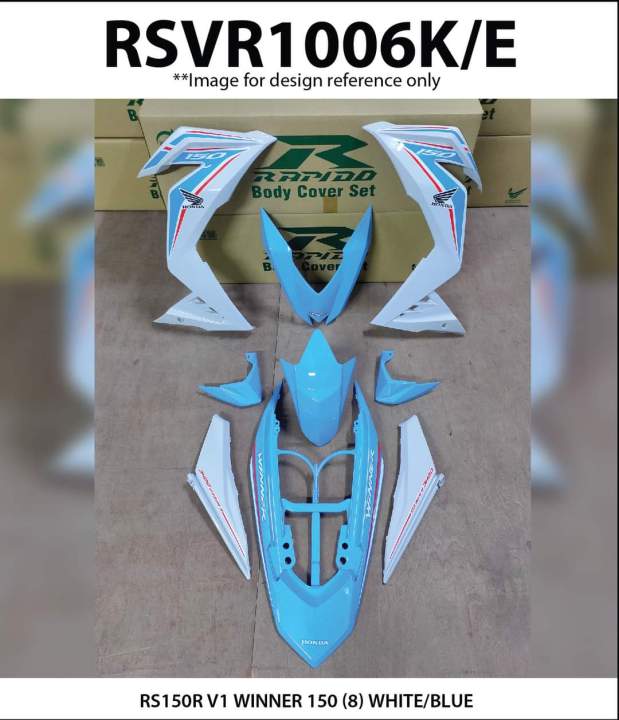 Rapido Cover Set Honda RS150R V1 V2 V3 Winner 150 (8) Blue