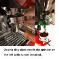 NEOUZA 51mm 53mm 58mm Stainless Steel Coffee Espresso Dosing Funnel Ring Catcher Fits for Espresso Barista  Filter Basket Portafilter. 