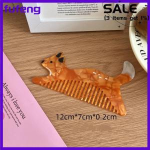 fufeng Creative Cartoon Anti-static Acetate Hair Comb Lovely Hair Care Hairdressing Combs Head Massage Hairbrush Tools Accessories