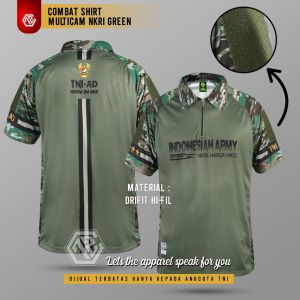 COMBAT SHIRT TNI NKRI GREENCAMO FULLPRINT