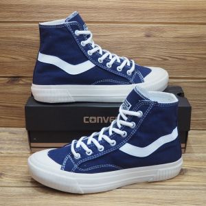 SEPATU SNEAKERS PRIA CLASSIC HIGH TINGGI BIRU NAVY